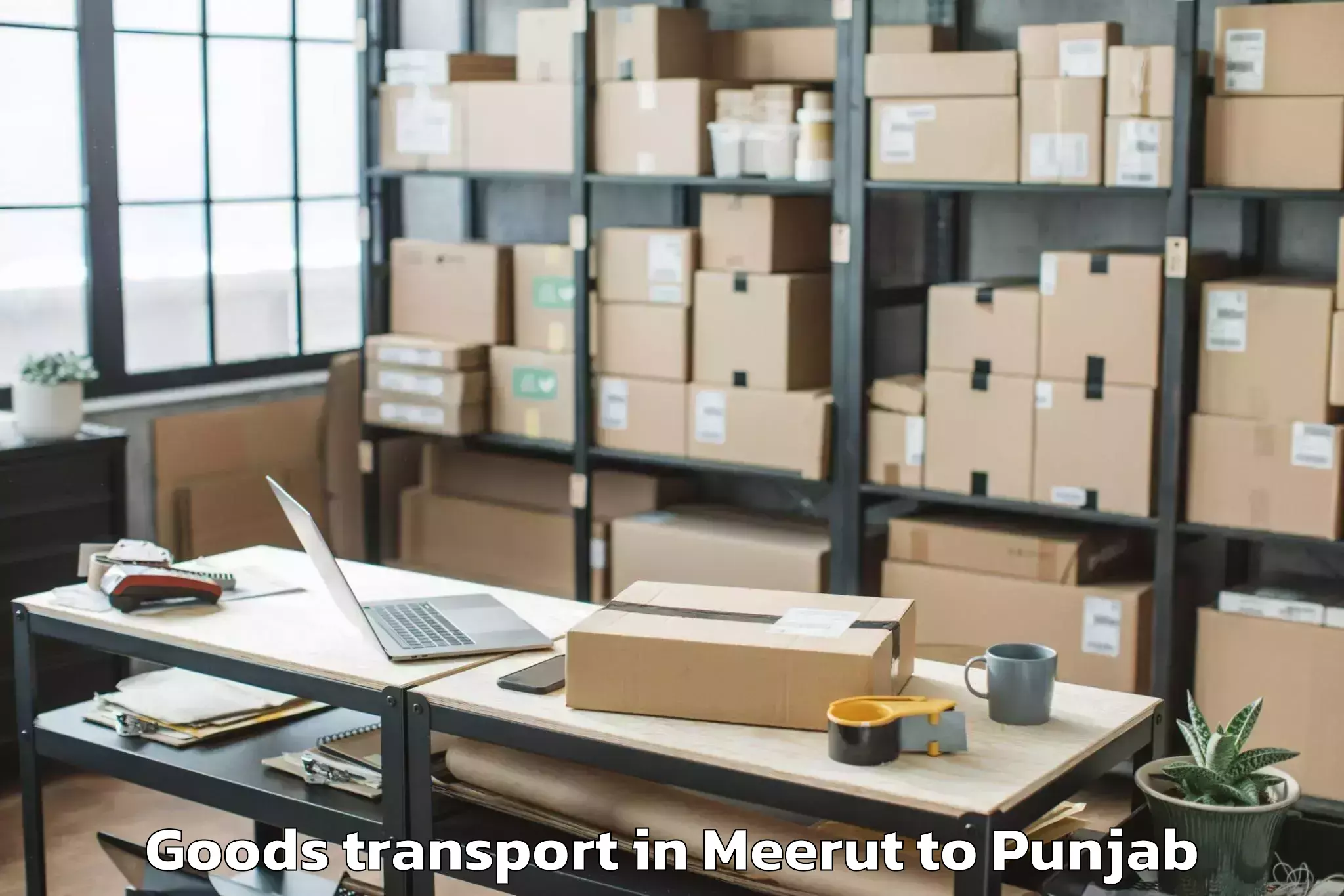 Efficient Meerut to Qadian Goods Transport